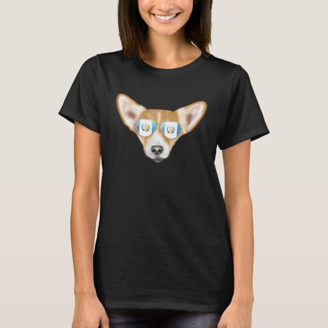 Camiseta Guatemala Flag Pembroke Welsh Corgi Dog Guatemala  (Frente)