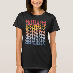 Camiseta Guatemala Groovy Retro Guatemala