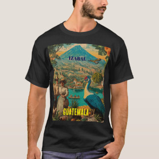 Camiseta GUATEMALA, IZABAL Retro poster