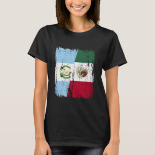 Camiseta Guatemala México Meia Bandeira Guatemalteco Patrim