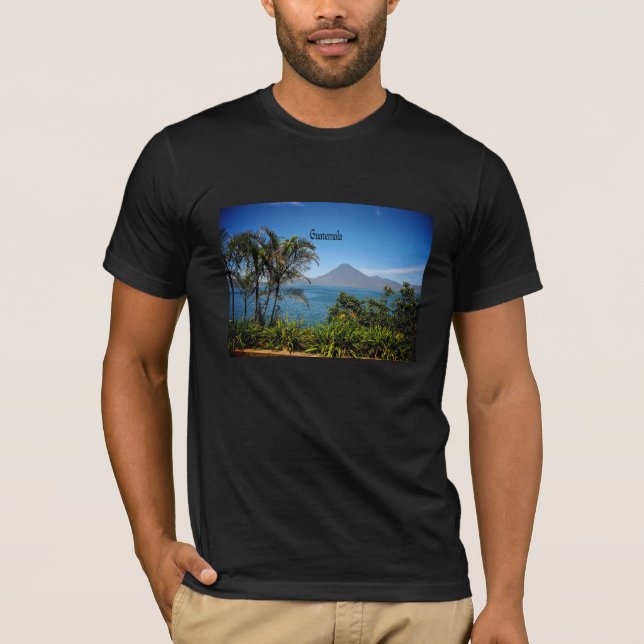 Camiseta Guatemala, paisagem bonita da natureza (Frente)