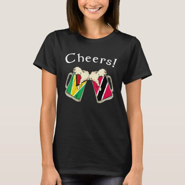 Camiseta Guatemala Trinidad & Tobago Flag Cheers Beer Patri (Frente)