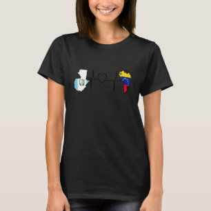 Camiseta Guatemala Venezuela Bandeira Guatemalteco Venezuel