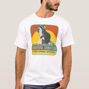 Camiseta Guaxinim animal do salvamento