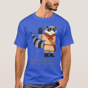 Camiseta Guaxinim animal fofo piada engraçada amante da nat