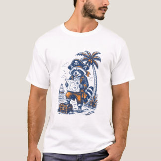 Camiseta Guaxinim Caçador de Tesouros