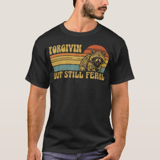Camiseta Guaxinim Cristão Engraçado Mas Ainda Feral Perdoad