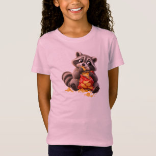 Camiseta Guaxinim Culpado Comendo Batatas Fritas – Guaxinim