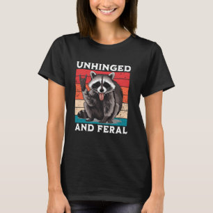 Camiseta Guaxinim Descontrolado E Feral Verão Guaxinim Cria