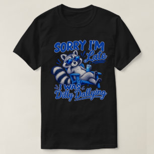 Camiseta Guaxinim Divertido e Legal Perdendo o Tempo com Hu