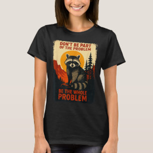 Camiseta Guaxinim Engraçado Natureza Vida Selvagem Gráfico 