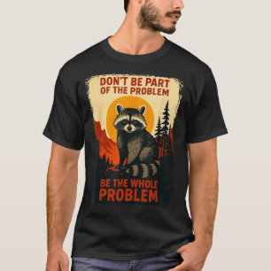 Camiseta Guaxinim Engraçado Natureza Vida Selvagem Gráfico