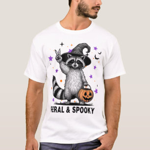 Camiseta Guaxinim Feral Assustador Sinistro Feral Sinistro