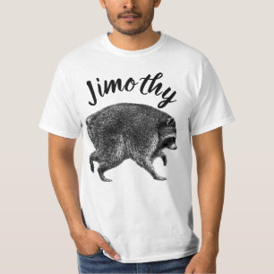 Camiseta Guaxinim Jimothy vintage Seattle Meme Viral Lixo