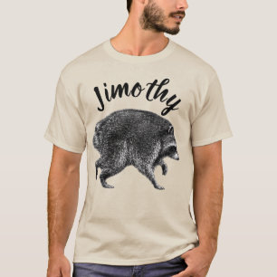 Camiseta Guaxinim Jimothy vintage Seattle Meme Viral Lixo
