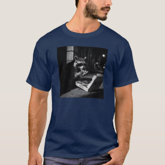 Camiseta Guaxinim Legal Comendo Pizza 