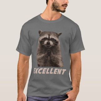 Camiseta Guaxinim mau excelente do traço