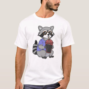 Camiseta Guaxinim Resfriado de Óculos de Sol