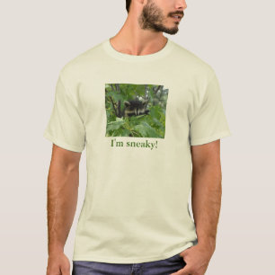 Camiseta Guaxinim Sneaky - o t-shirt dos homens