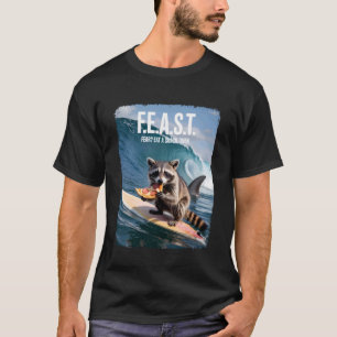 Camiseta Guaxinim Surfando Selfie Tubarão Meme Panda Lixo F