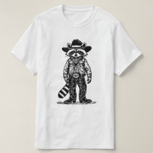 Camiseta guaxinim vaqueiro