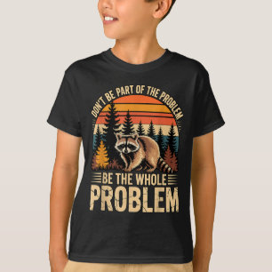 Camiseta Guaxinim vida selvagem ao ar livre não faça parte 