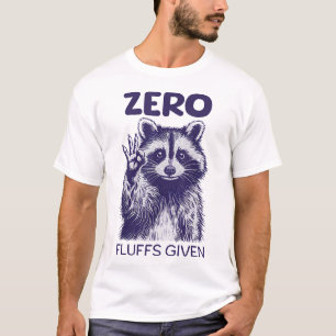 Camiseta Guaxinim Zero Babose Ditados Sarcástico