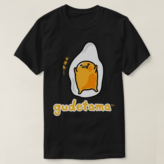 Camiseta Gudetama Caractere Frente e Volante Traseira  (Frente do Design)
