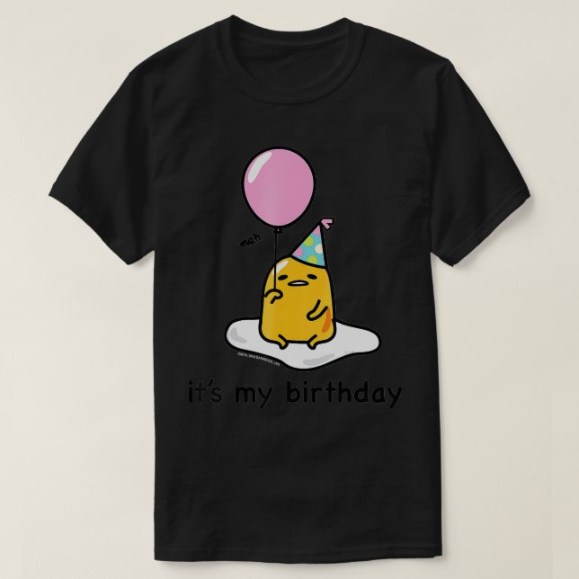 Camiseta Gudetama É Meu Aniversário (Frente do Design)