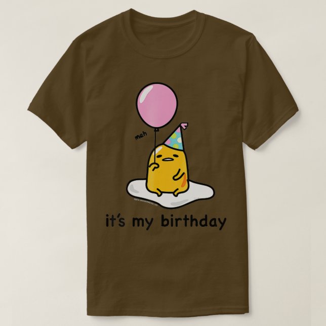 Camiseta Gudetama É Meu Aniversário (Frente do Design)