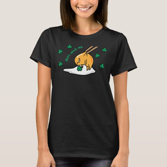 Camiseta Gudetama não me pega no dia de São Patrício (Frente)