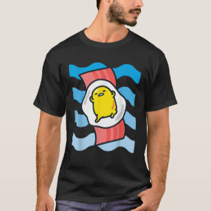 Camiseta Gudetama, o Ovo Preguiçoso Onda Bacon Floaty Ocean