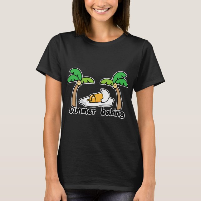 Camiseta Gudetama Summer Baking Sunbelt (Frente)