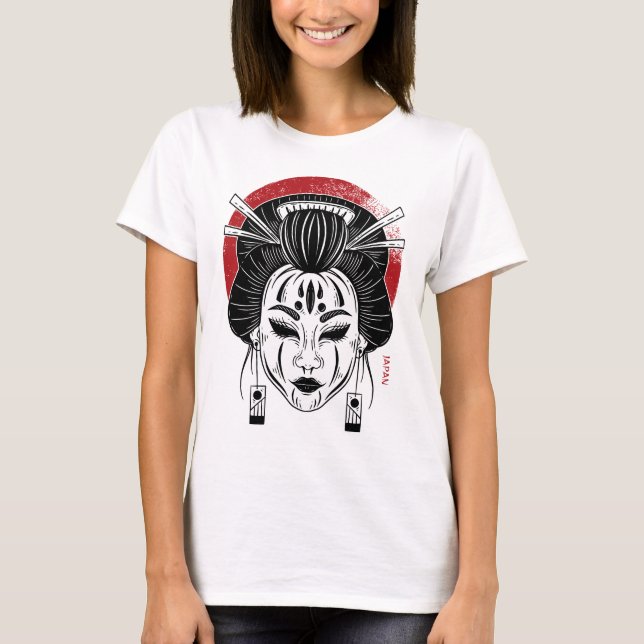 Camiseta gueixa/ Japão (Frente)