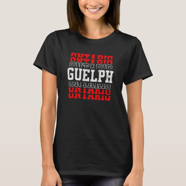 Camiseta Guelph Ontario Canada Vacation Souvenir (Frente)