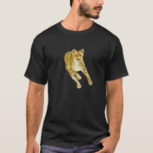 Camiseta Guepardo Correndo Rápido Gato Selvagem Animal Caça