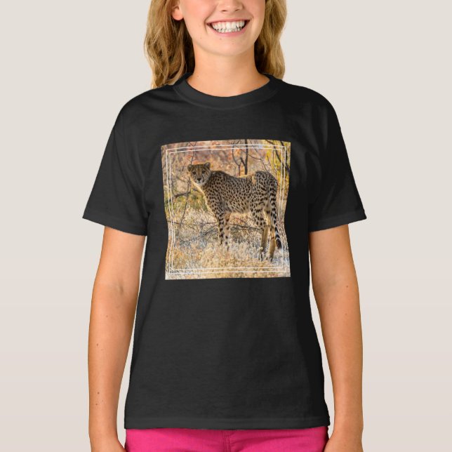 Camiseta Guepardo Olhando em Volta (Frente)