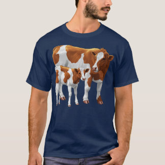 Camiseta Guernsey Cow e Cute Calf
