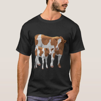 Camiseta Guernsey Cow e Cute Calf