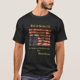 Camiseta Guerra Arruinada Bandeira Americana Incomodada De