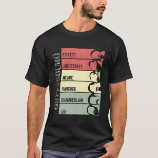 Camiseta Guerra Civil Barras Gettysburg Barba Velha
