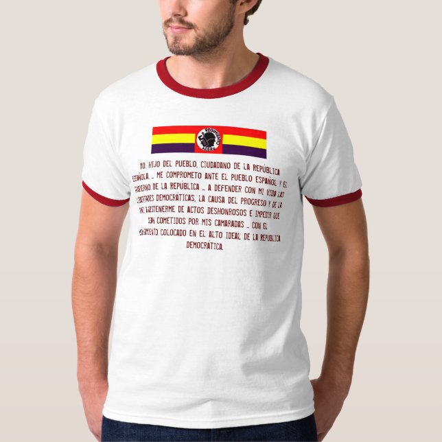 Camiseta Guerra civil da espanha do EL Quinto Regimiento (Frente)