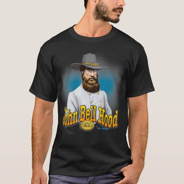 Camiseta Guerra Civil Divertida John Bell Hood (Frente)