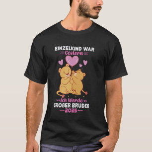 Camiseta Guerra da Einzelkind Ich Werde Großer Bruder 202