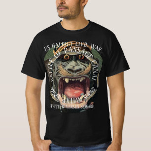 CAMISETA GUERRA DA HALIBUTE DE WHITTIER ALASKA VERSUS SEWAR
