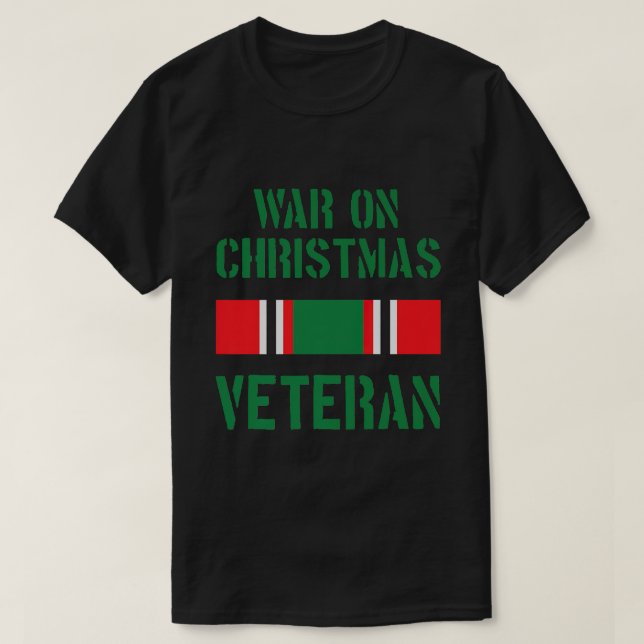 Camiseta Guerra do Veterano de Natal (Frente do Design)