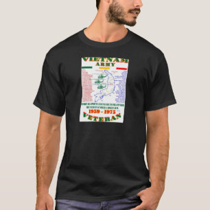 CAMISETA GUERRA DO VIETNAME. VETERANO AMERICANO DO EXÉRCIT