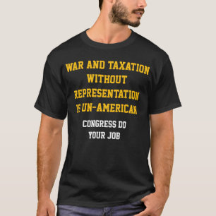 Camiseta Guerra e tributação sem representação