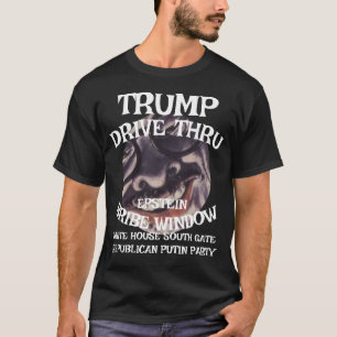 Camiseta Guerra Irã Trump Cachorro Bombas Crimes de Guerra 