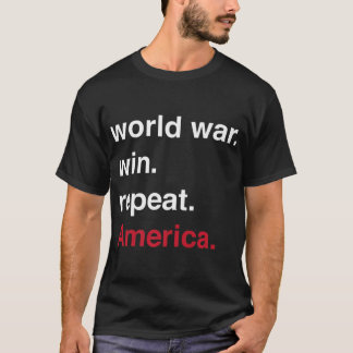 Camiseta Guerra Mundial vence a América repetida